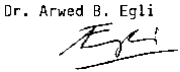 Dr. Egli Unterschrift